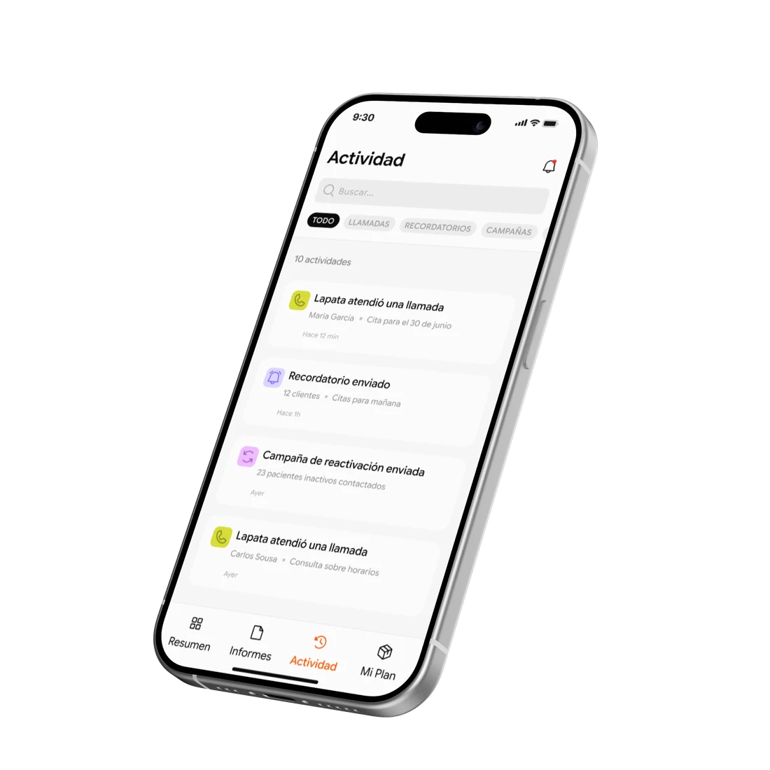 App de lapata en un iPhone