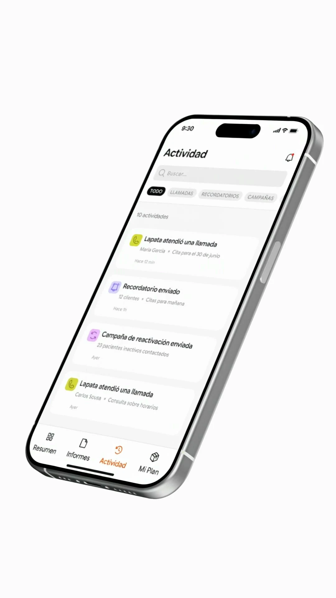 App de lapata en un iPhone
